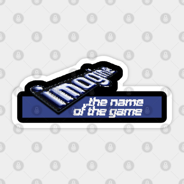Imagine: The Name of the Game Retro Games Logo Pixellated